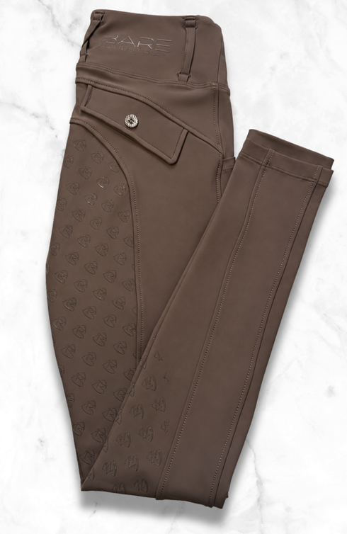 BARE Sculpt Hybrid Riding Breeches - Cocoa
