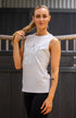 Youth BARE Silver Logo Tank Top - Grey