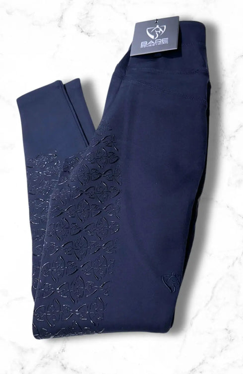 Youth FlexForm Sculpting Riding Tights - Midnight Navy