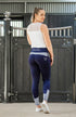 BARE Performance Riding Tights - Navy Houndstooth