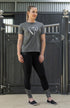 BARE Silver Logo T-Shirt - Dark Grey