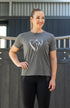 Youth BARE Silver Logo T-Shirt - Dark Grey