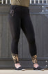 BARE Performance Riding Tights - Black & Rose Gold