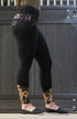 BARE Performance Riding Tights - Black & Rose Gold