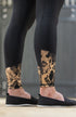 BARE Performance Riding Tights - Black & Rose Gold