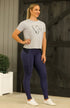 Youth Performance Riding Tights - Oxford Navy