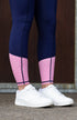 BARE Performance Riding Tights - Navy Mosaic Bloom
