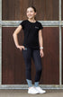 Youth BARE Emblem T-Shirt - Black and Silver