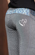 Youth Performance Riding Tights - Grey Phoenix