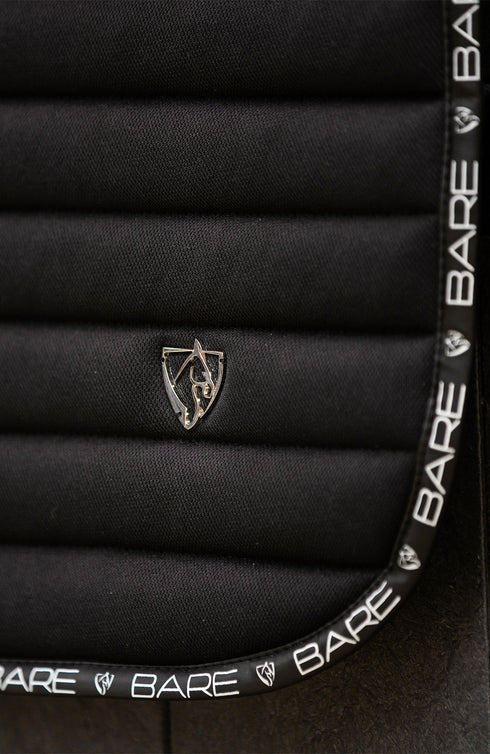 BARE Active Saddle Pad - Dressage Cut - Black