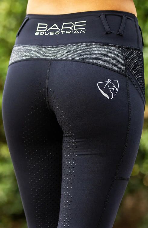 Youth Performance Riding Tights - Active Black