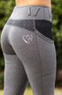 BARE Performance Riding Tights - Grey Active Black