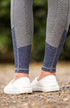 BARE Performance Riding Tights - Grey Active Navy