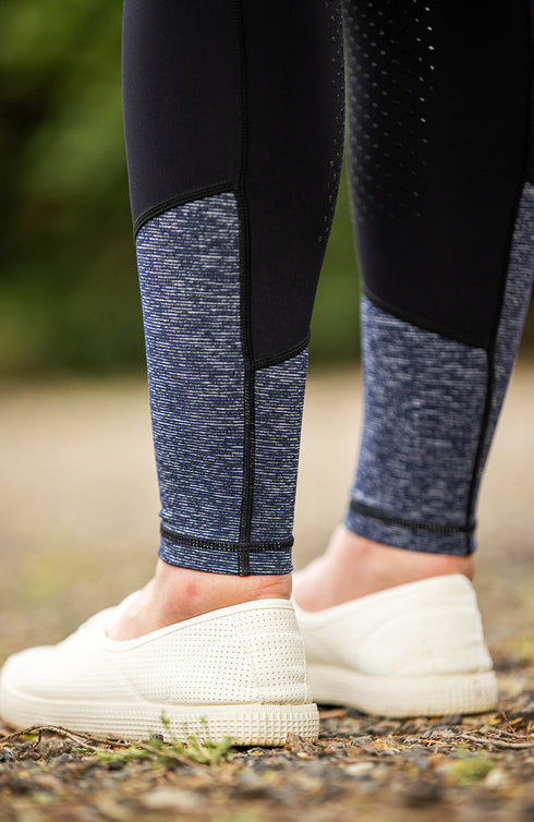 Youth Performance Riding Tights - Active Navy