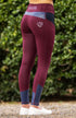 BARE Performance Riding Tights - Ruby Croc