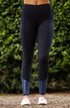 Youth Performance Riding Tights - Black and Navy Croc
