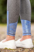 BARE Performance Riding Tights - Grey Periwinkle Splash