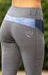 BARE Performance Riding Tights - Grey Periwinkle Splash
