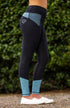 Youth Performance Riding Tights - Neon Blue