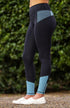 Youth Performance Riding Tights - Neon Blue