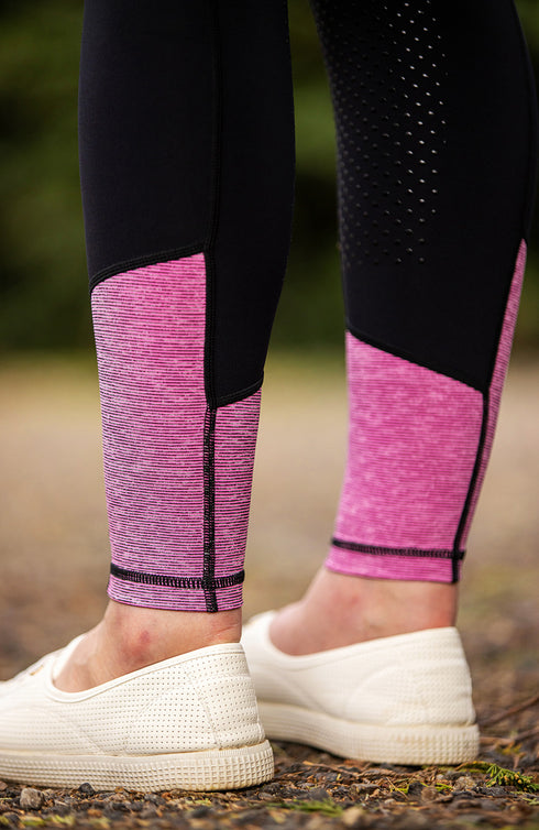 BARE Performance Riding Tights - Neon Pink