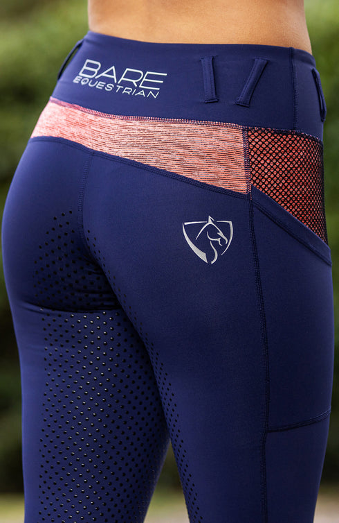 BARE Performance Riding Tights - Oxford Neon Orange