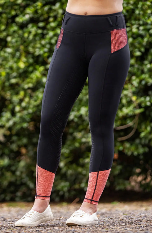 BARE Performance Riding Tights - Neon Orange