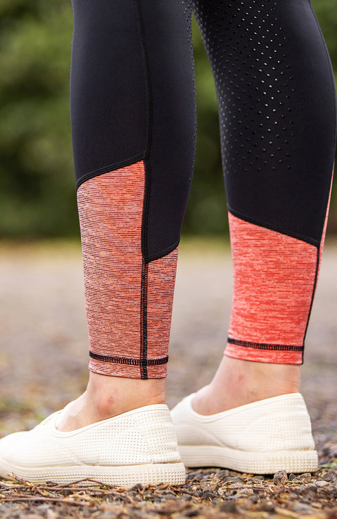 BARE Performance Riding Tights - Neon Orange