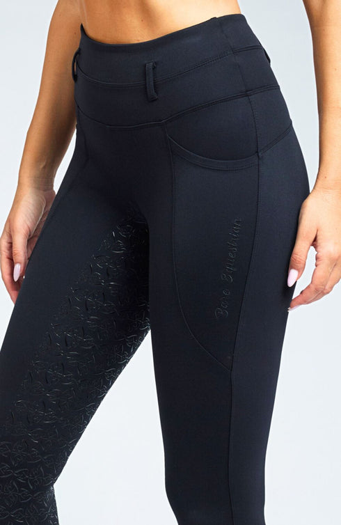 Youth FlexForm Sculpting Riding Tights - Black