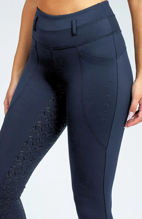Youth FlexForm Sculpting Riding Tights - Midnight Navy
