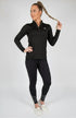 BARE Ascot Sunsafe Long Sleeve Riding Shirt - Black