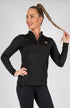 BARE Ascot Sunsafe Long Sleeve Riding Shirt - Black