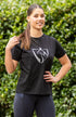 BARE Silver Logo T-Shirt - Black