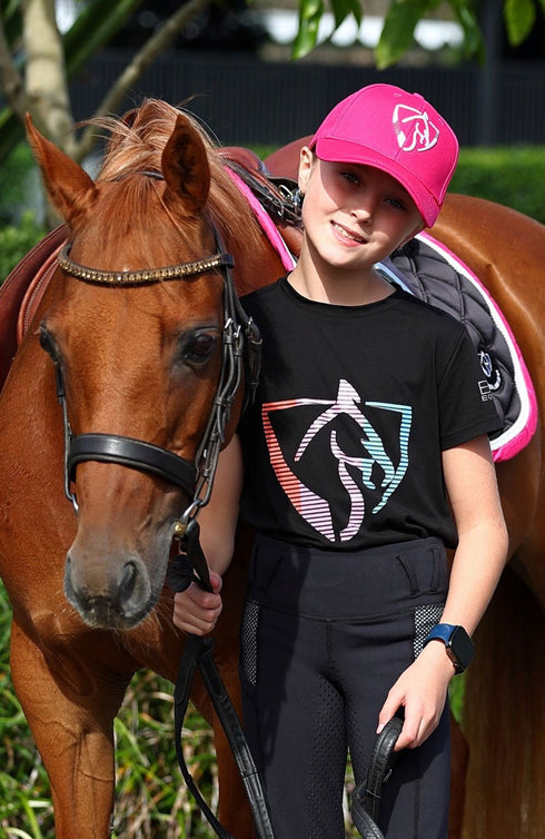 Youth BARE Neon Logo T-Shirt - Black