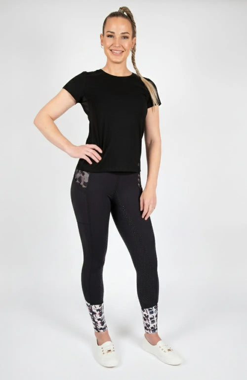 BARE Performance Riding Tights - Violet Noir BARE Equestrian