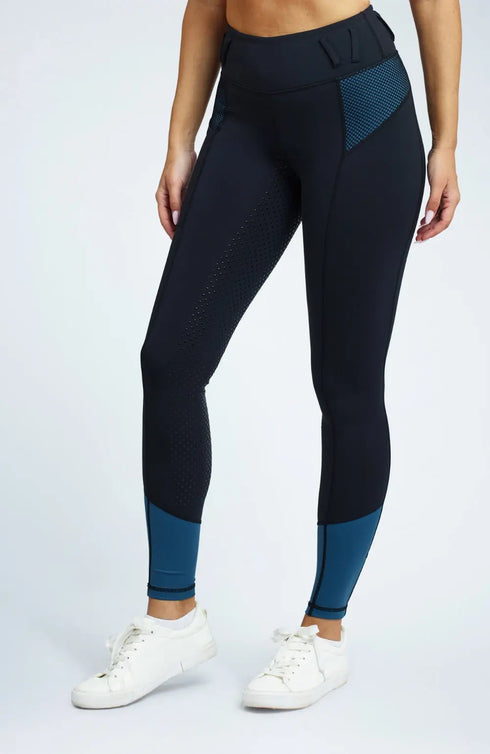 BARE Performance Riding Tights - Teal Glamour