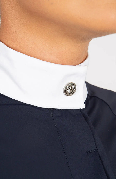 BARE Pro Mesh Competition Shirt - Navy and White
