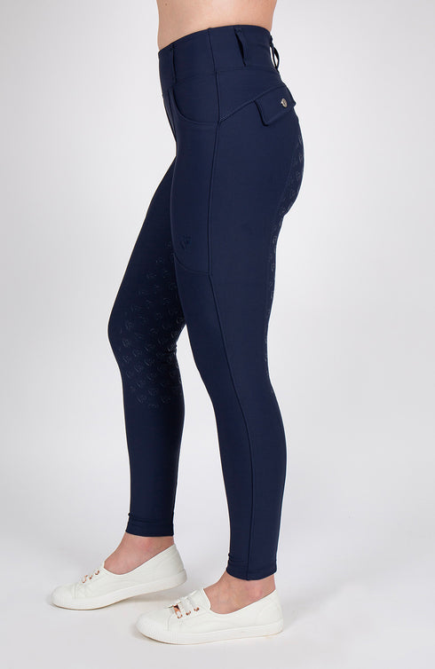 BARE Sculpt Hybrid Riding Breeches - Midnight Navy