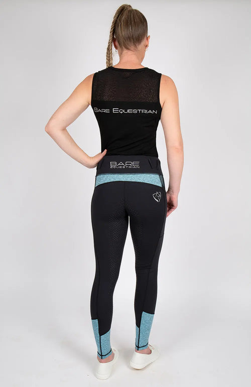 BARE Performance Riding Tights - Neon Blue BARE Equestrian