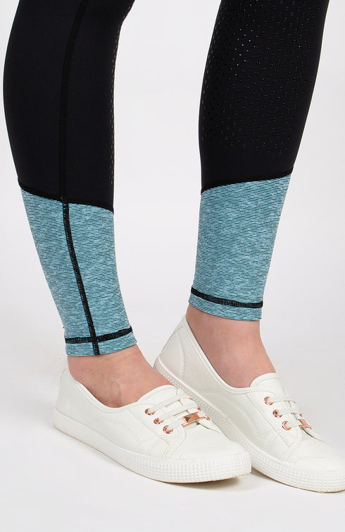 BARE Performance Riding Tights - Neon Blue