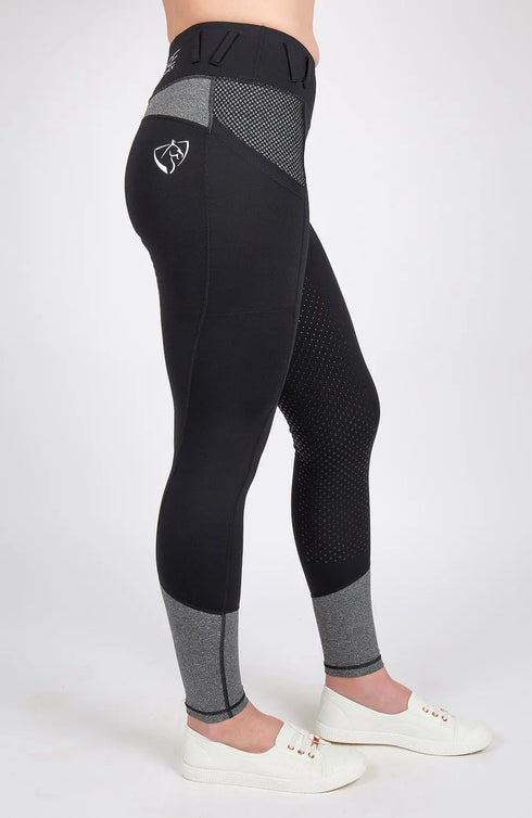 Youth Performance Riding Tights - Stormy Rider