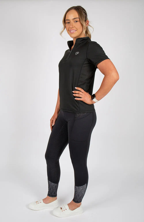 BARE Windsor Sunsafe Riding Shirt - Black BARE Equestrian
