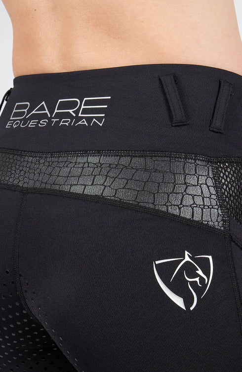 Youth Performance Riding Tights - Black Croc