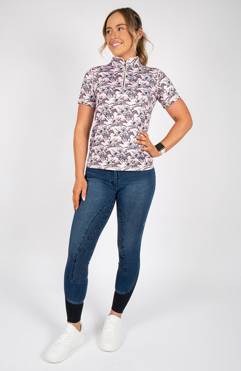 BARE Heritage Bloom Sunsafe Riding Shirt