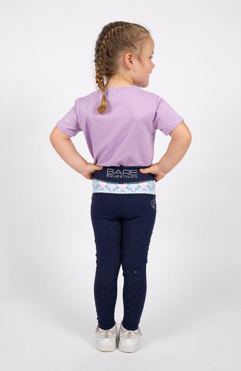 BARE Babes Performance Riding Tights - Navy Azure