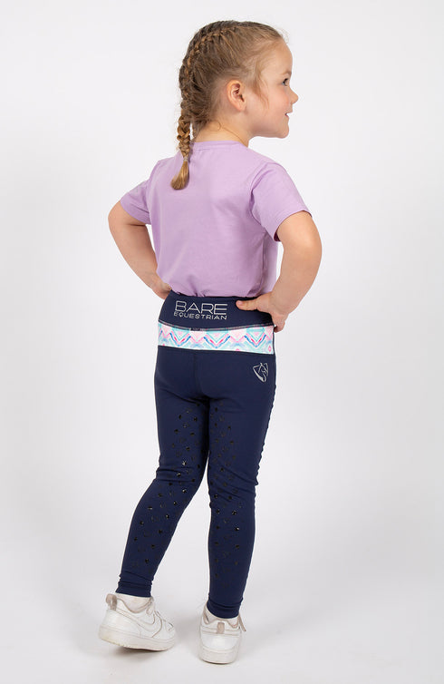 BARE Babes Performance Riding Tights - Navy Azure