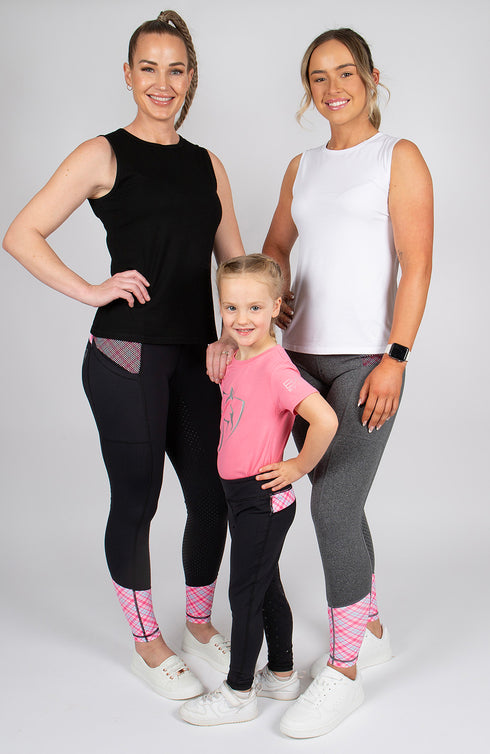 BARE Babes Performance Riding Tights - Roseberry