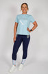 BARE Silver Logo T-Shirt - Light Blue