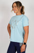 BARE Silver Logo T-Shirt - Light Blue