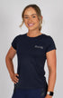 BARE Emblem T-Shirt - Navy, Hot Pink and Silver